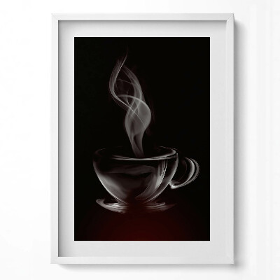 Tablou living cu rama modern Ceașcă de cafea abstractă