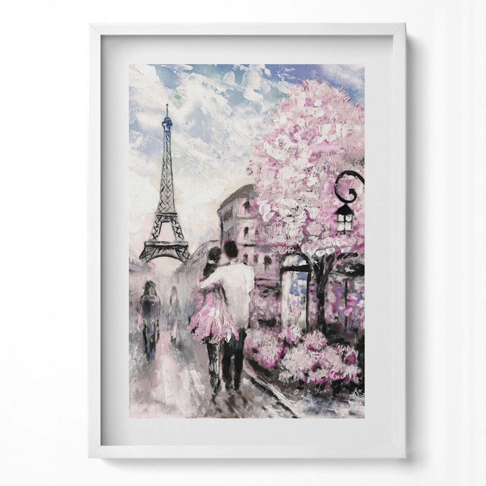 Tablou living cu rama modern Paris și Turnul Eiffel