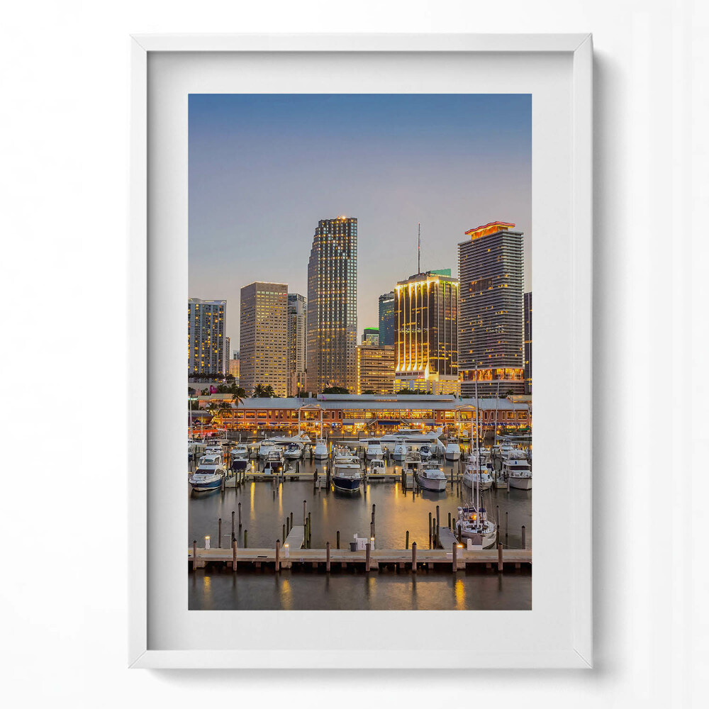 Tablou living cu rama modern Panorama orașului mare