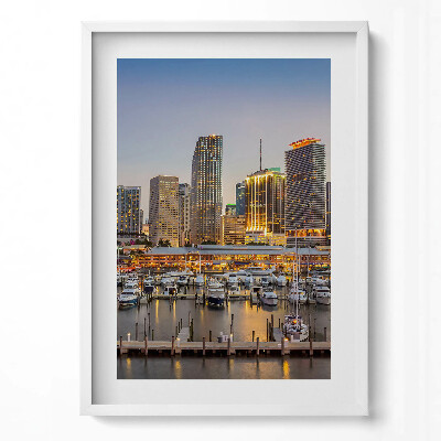 Tablou living cu rama modern Panorama orașului mare