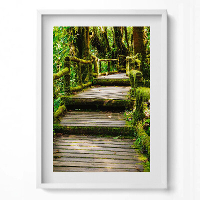 Tablou rama modern Alee din lemn - agroturism