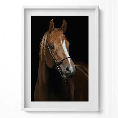 Tablou rama modern Cal brun