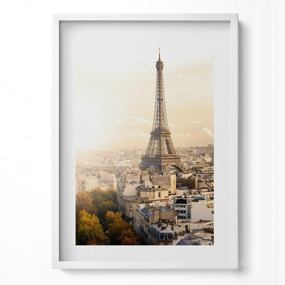 Tablou living cu rama modern Vedere a Turnului Eiffel