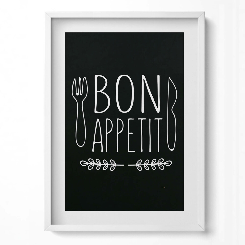 Tablou rama modern Inscripția „Poftă bună”