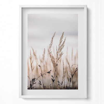 Tablou rama modern Stil boho cu iarbă naturală