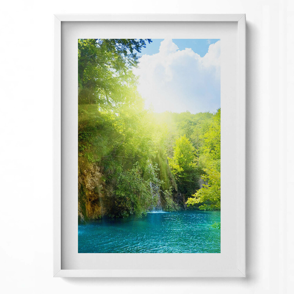 Tablou rama modern Peisajul Lagunei Albastre