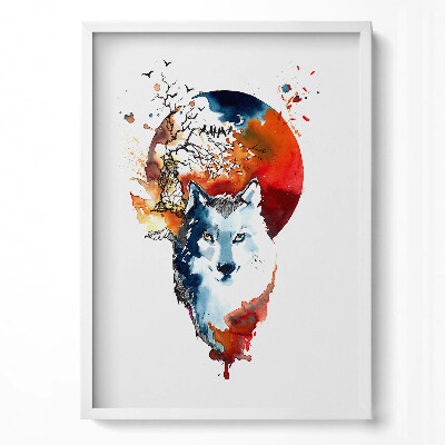 Tablou living cu rama modern Lună Plină și Luna Vârcolacilor