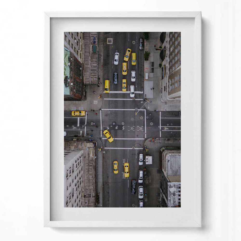 Tablou living cu rama modern Manhattan, a 5-a bulevardă, New York