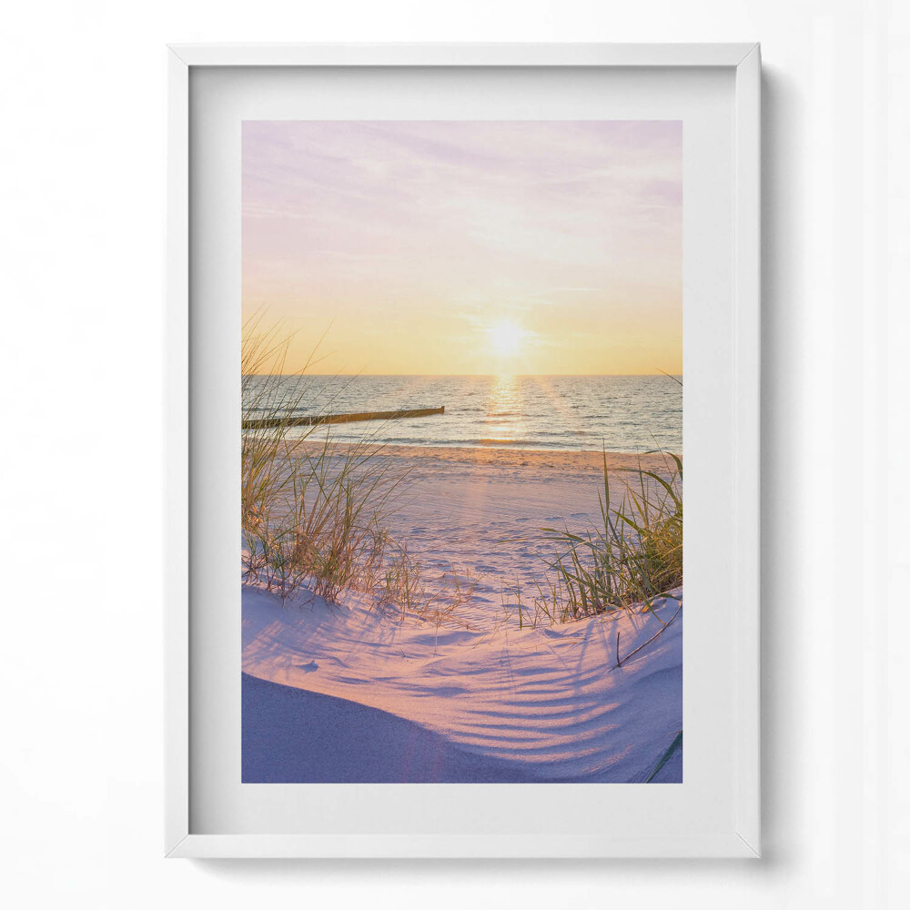 Tablou rama modern Marea Poloneză - o plajă la soare