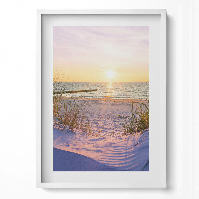 Tablou rama modern Marea Poloneză - o plajă la soare