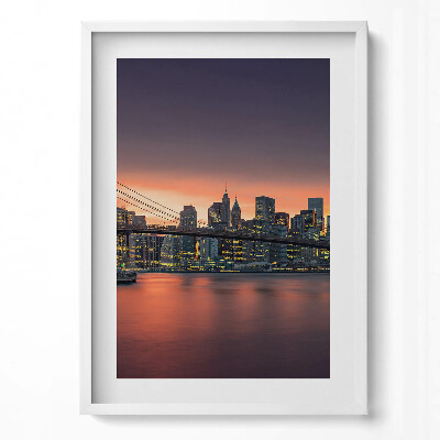 Tablou rama modern East River din New York