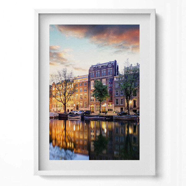 Tablou living cu rama modern Case Amsterdam Olanda