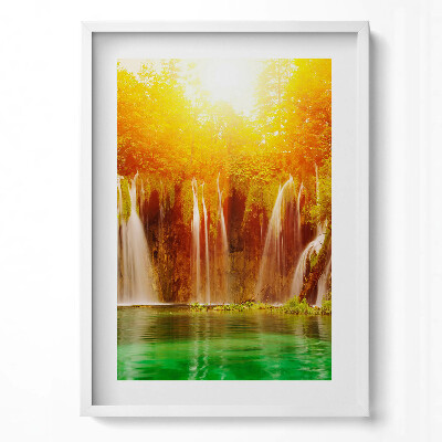 Tablou rama modern Vedere pitorească a cascadei