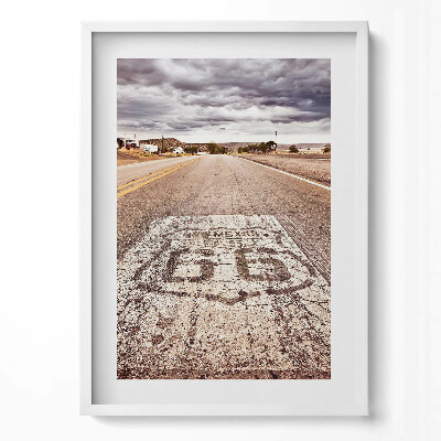 Tablou rama modern Drumul statului american Ruta 66