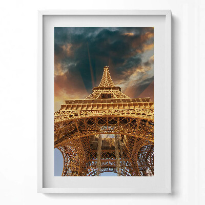 Tablou rama modern Turnul Eiffel în lumina soarelui