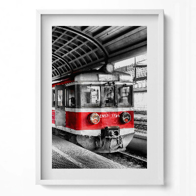 Tablou rama modern Vechea platformă de cale ferată