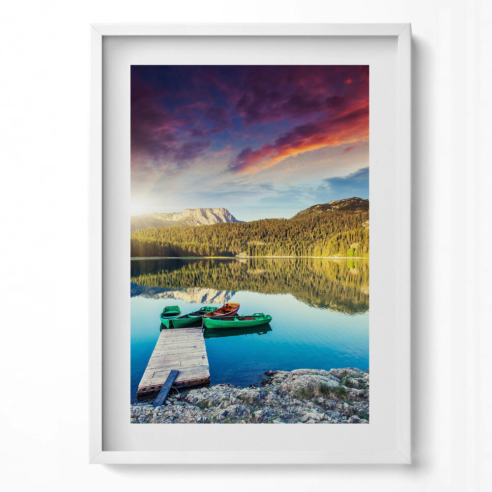 Tablou living cu rama modern Peisaj fluvial