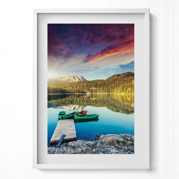 Tablou living cu rama modern Peisaj fluvial