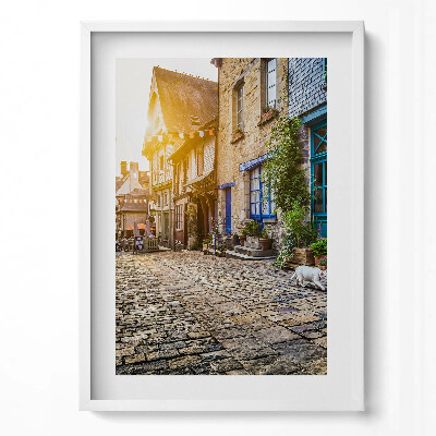 Tablou living cu rama modern Strada Orașului Vechi