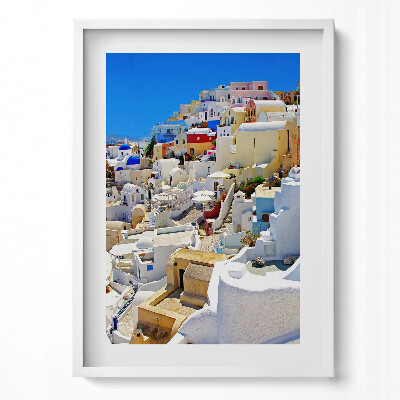 Tablou rama modern Grecia Santorini