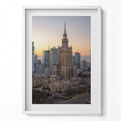 Tablou living cu rama modern Palatul Culturii și Științei Varșovia