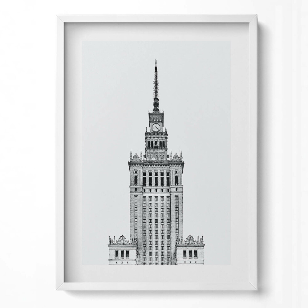 Tablou living cu rama modern Palatul Culturii și Științei Varșovia