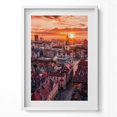 Tablou rama modern Poznań - panoramă