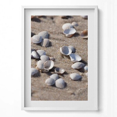 Tablou rama modern Scoici pe plajă