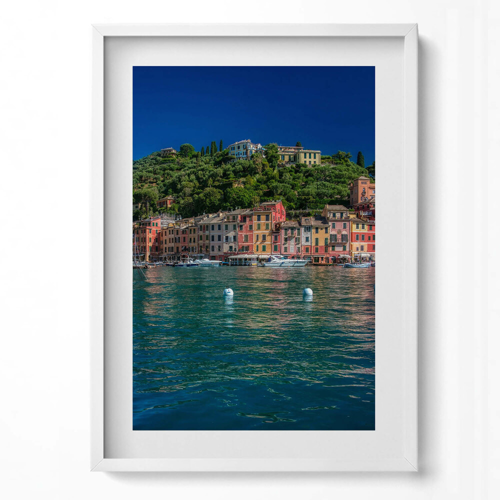 Tablou rama modern Nave care navighează în Portofino