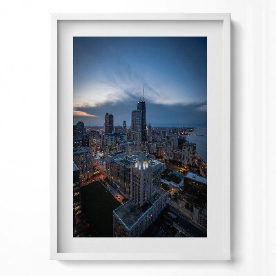 Tablou rama modern Fotografie a orașului Chicago