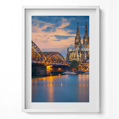 Tablou living cu rama modern Vedere a primăriei