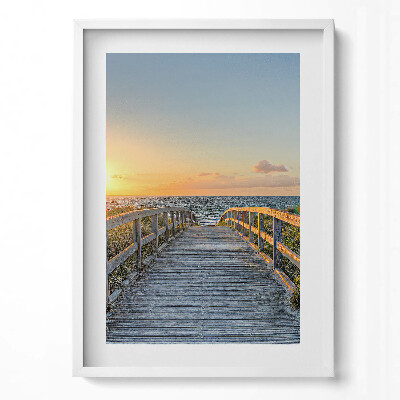 Tablou living cu rama modern Vacanțe la plajă în Germania