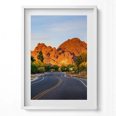 Tablou living cu rama modern Vedere a Muntelui Camelback