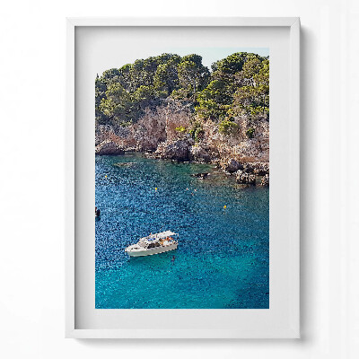 Tablou living cu rama modern Peisaj la Cap d'Antibes