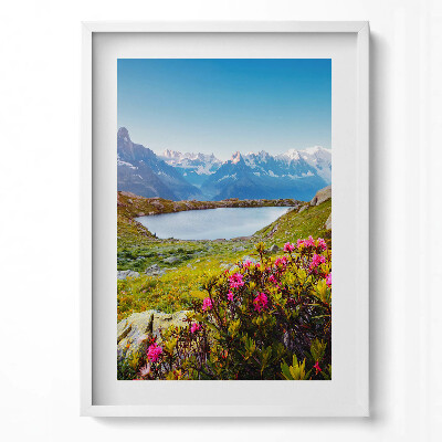 Tablou living cu rama modern Ghețarul Mont Blanc Chamonix