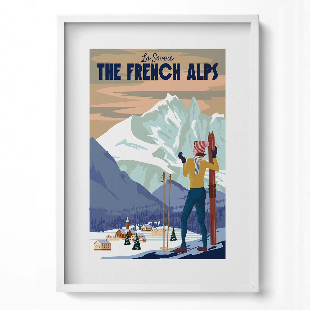 Tablou rama modern Poster Alpi Francezi