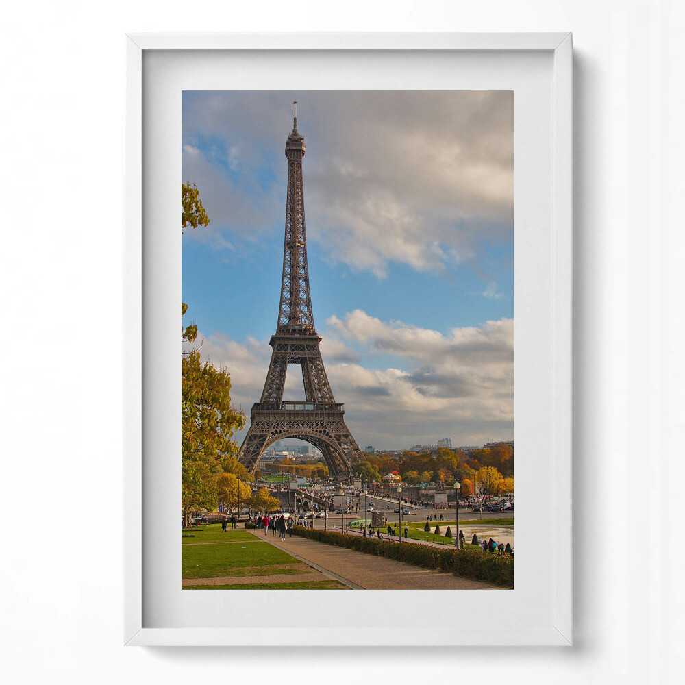 Tablou living cu rama modern Toamna în Franța Turnul Eiffel