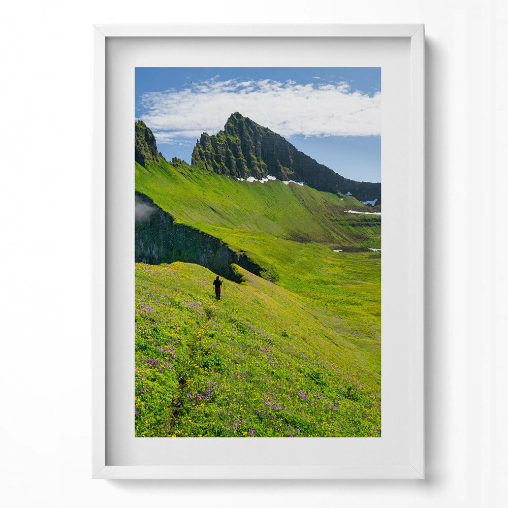 Tablou living cu rama modern Rezervația Hornstrandir din Islanda