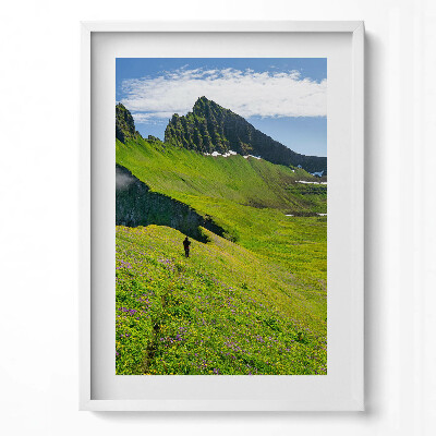 Tablou living cu rama modern Rezervația Hornstrandir din Islanda