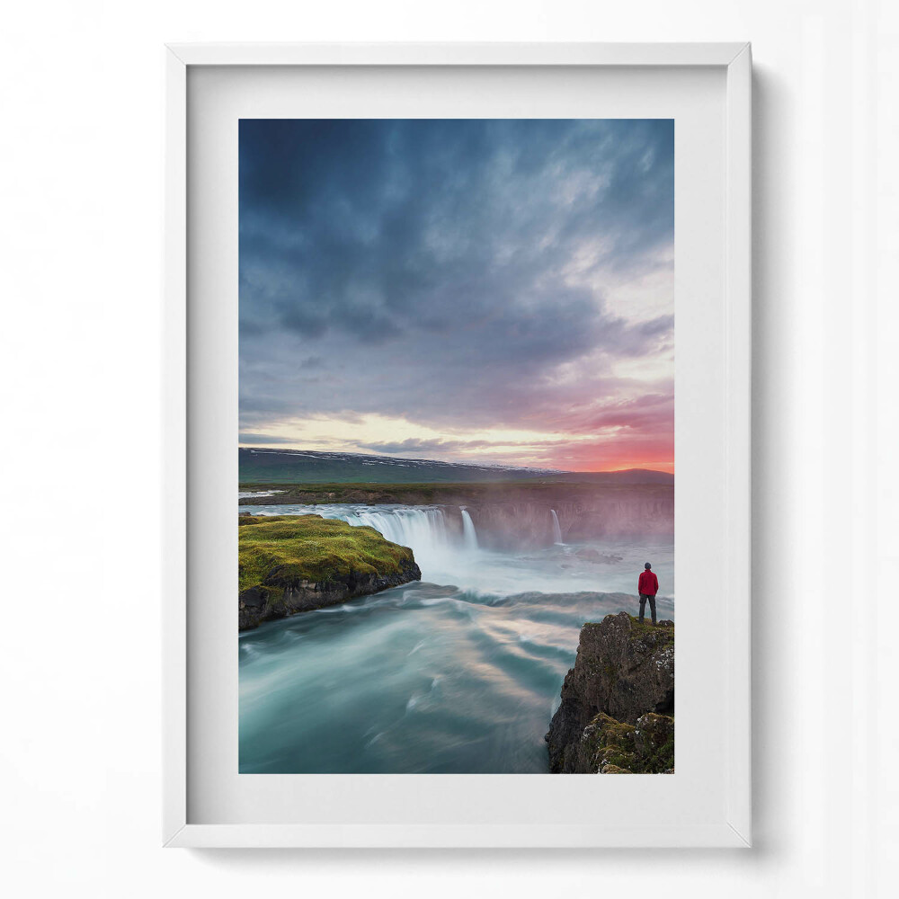 Tablou rama modern Peisaj cu cascada Godafoss