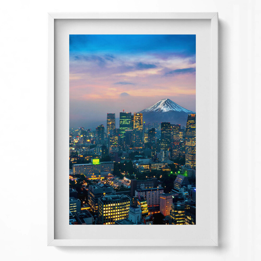 Tablou rama modern Orașul noaptea