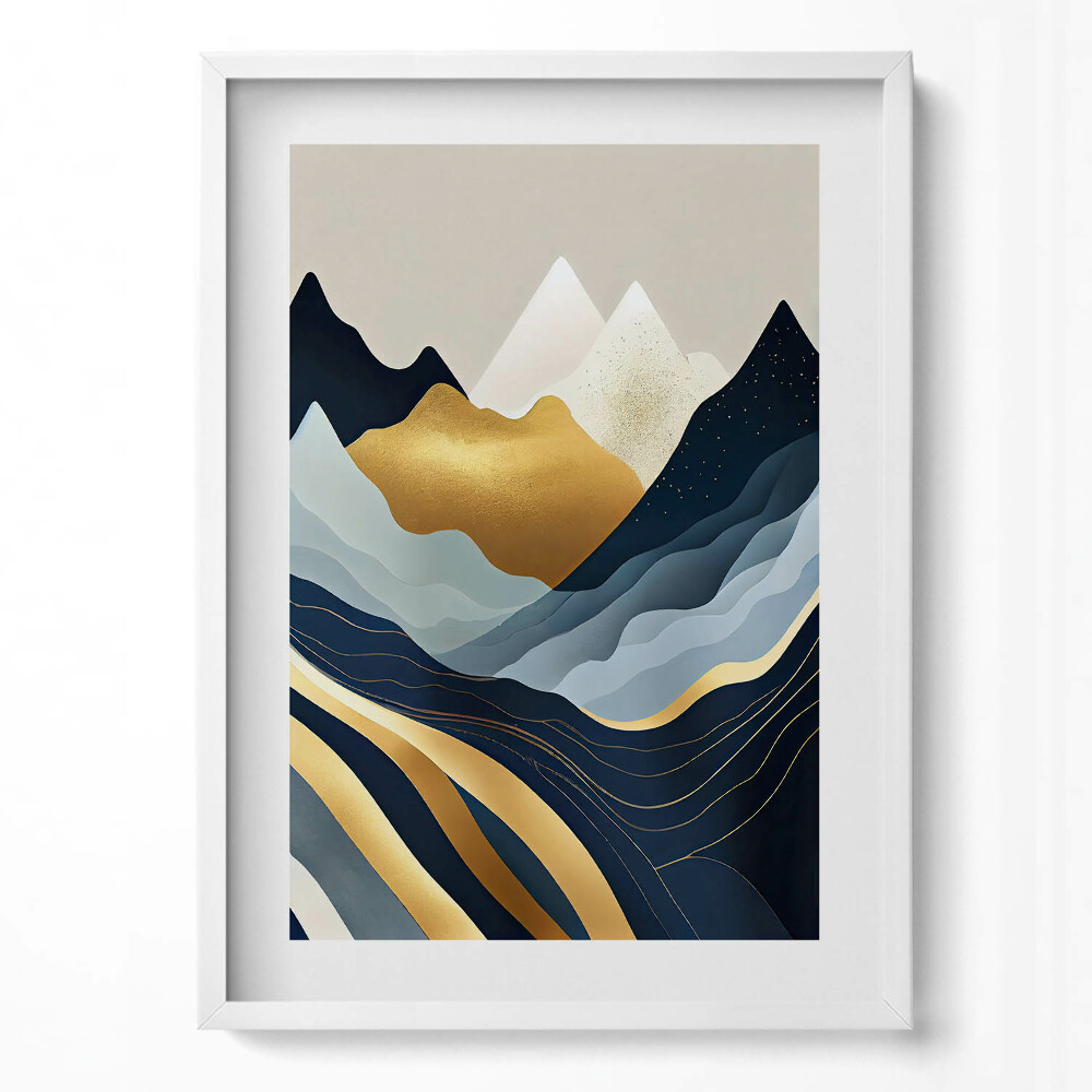 Tablou rama modern Munți abstracti