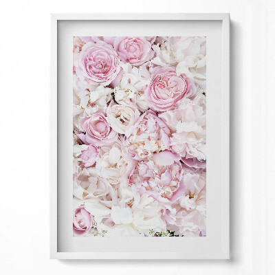 Tablou living cu rama modern Flori decorative