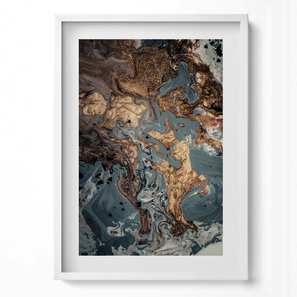 Tablou living cu rama modern Artă abstractă din marmură