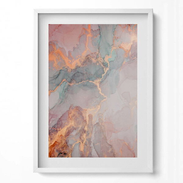 Tablou living cu rama modern Texturi de marmură