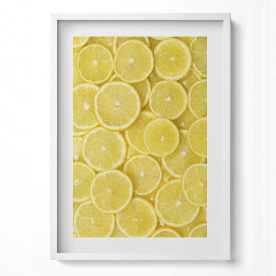 Tablou living cu rama modern Fructe de lămâie
