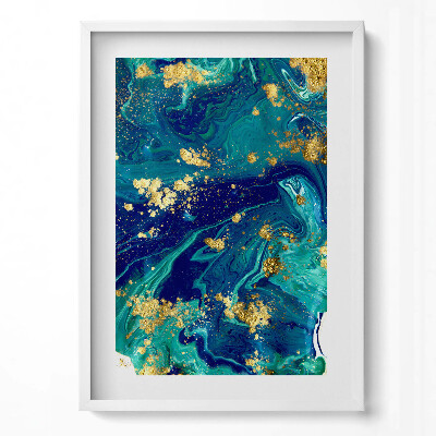 Tablou rama modern Abstracție cu aur