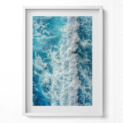 Tablou rama modern Vedere aeriană a unui val oceanic