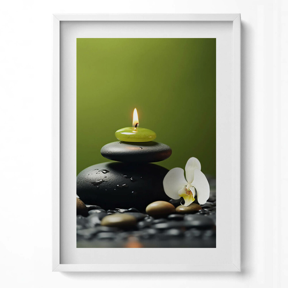 Tablou rama modern Relaxare Zen în natură și pietre