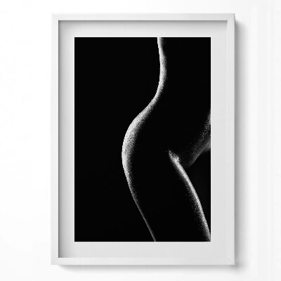 Tablou rama modern Corpul uman - siluetă feminină senzuală